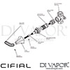 Cifial 32217HM L 32217HMR Hexa Lever Inch Wall Stop Valve Dimension